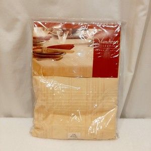 Manchester Collection Table Linen Tablecloth 52x70 Rectangle Gold New In Package